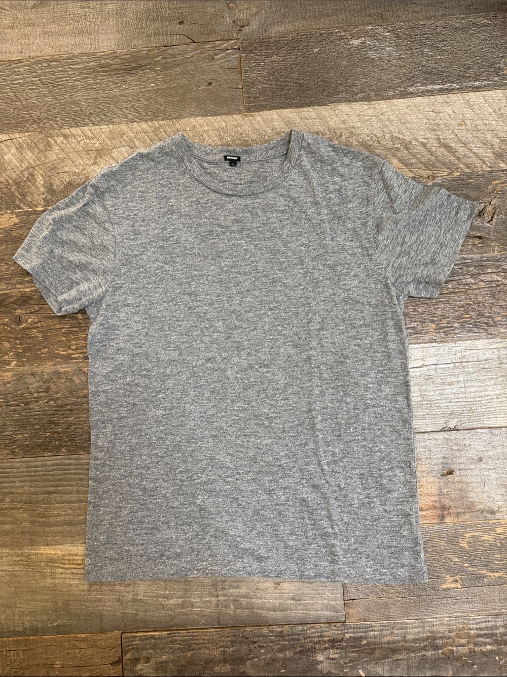 Monrow Unisex Heather Gray Short Sleeve Crew Tee